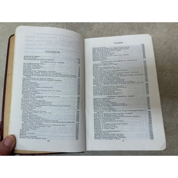 Handbook Of Chemistry & Physics 23rd Edition 1939 Hardcover Chemical Rubber Co. - Picture 13 of 16